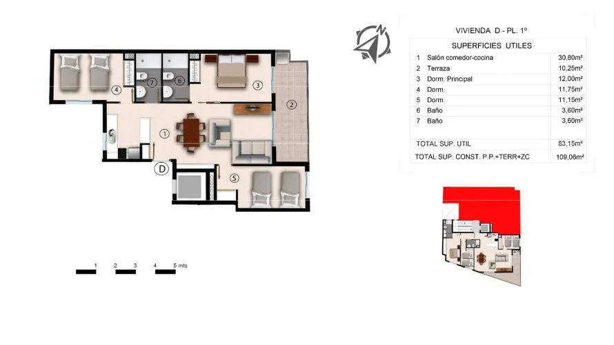 Apartamento de 3 dormitorios en Alegria Residencial XX Torrevieja, Spain No. 70