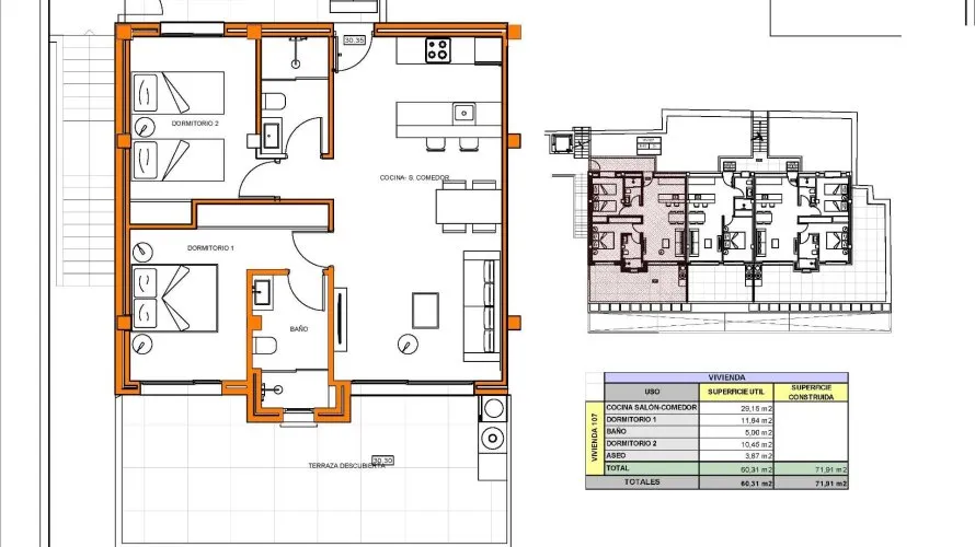 Apartamento de 2 dormitorios en Xeresa, Spain No. 970 № 23