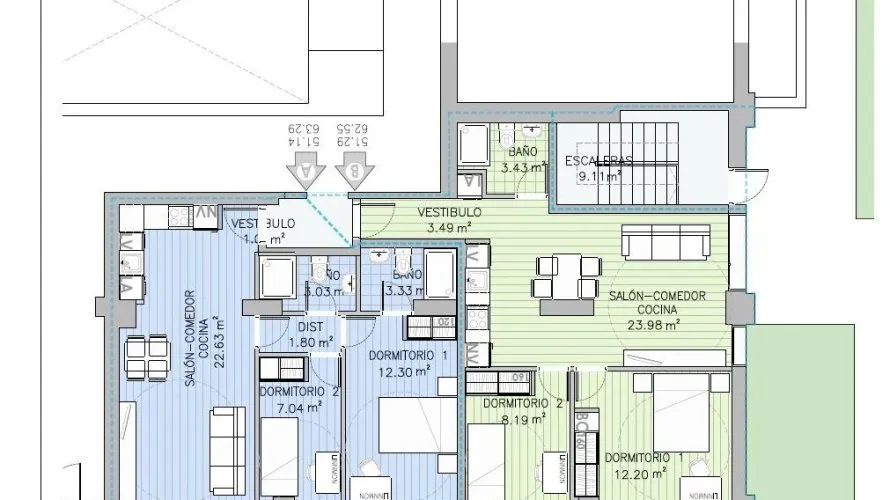 Apartamento de 2 dormitorios en Madrid, Spain No. 818 № 15