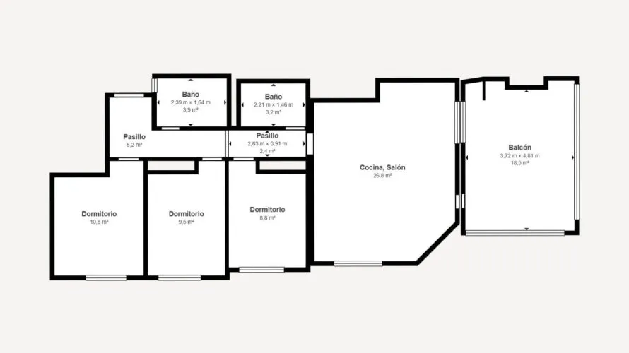 Apartamento de 3 dormitorios en Alicante, Spain No. 3238 № 3