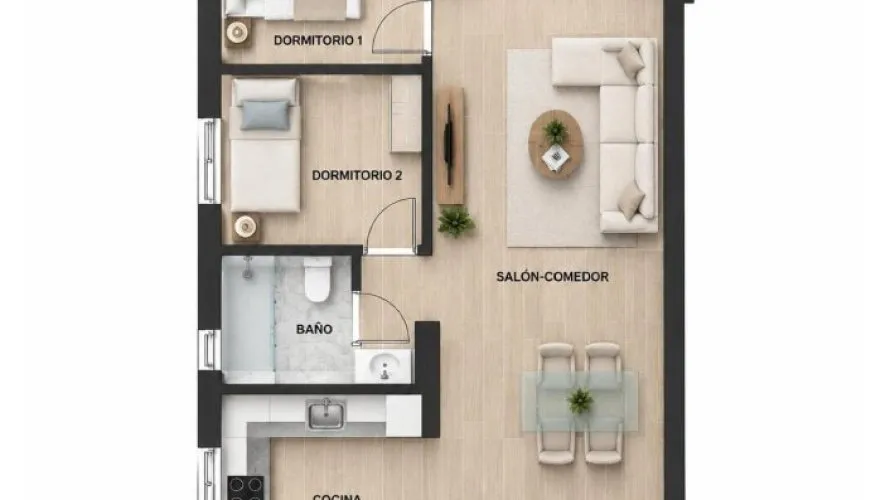 Apartamento de 2 dormitorios en Torrevieja, Spain No. 3294