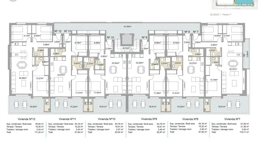 Apartamento de 2 dormitorios en Pilar de la Horadada, Spain No. 3196 № 8