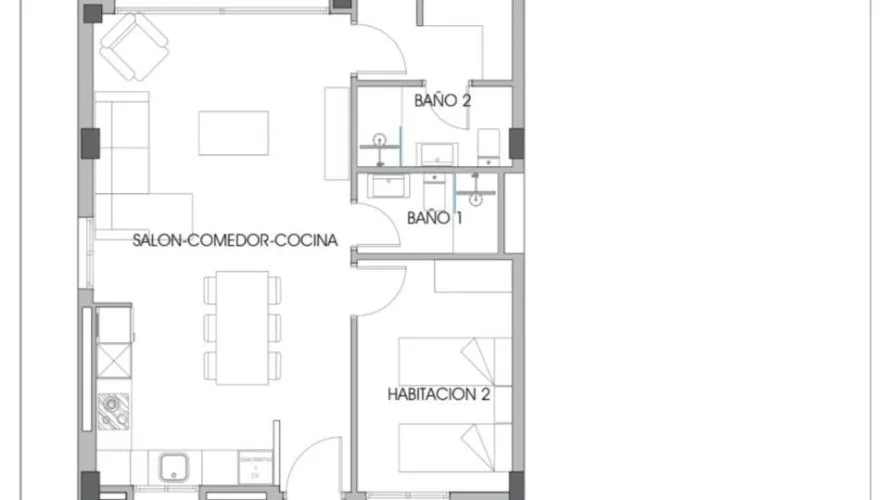Apartment de 2 chambres à Finestrat, Spain No. 715 № 7