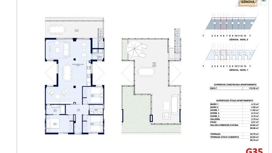 Penthouse de 3 chambres à L'Alfàs del Pi, Spain No. 753 № 3