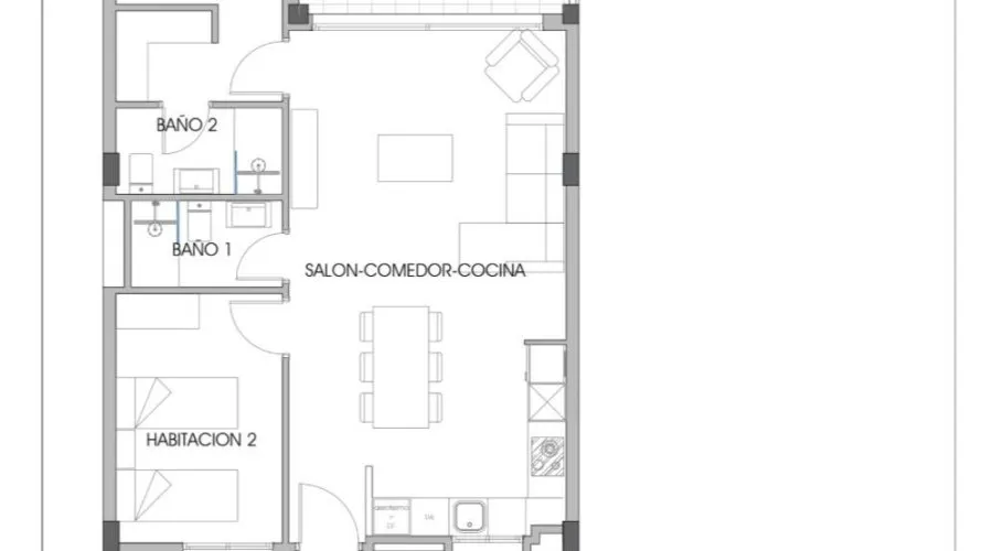 Apartment de 2 chambres à Finestrat, Spain No. 715 № 10
