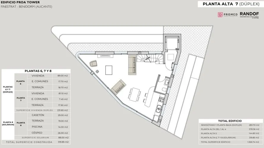 Penthouse de 3 chambres à Finestrat, Spain No. 732 № 15