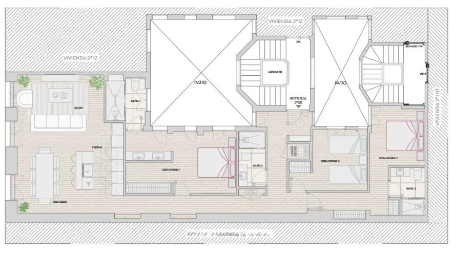 Apartment de 3 chambres à Madrid, Spain No. 664 № 15
