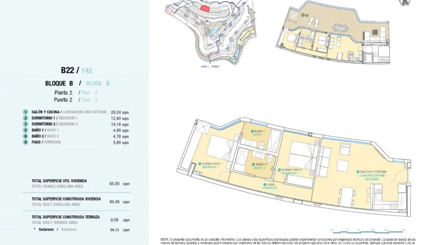 Penthouse de 2 chambres à Aguilas, Spain No. 282 № 8