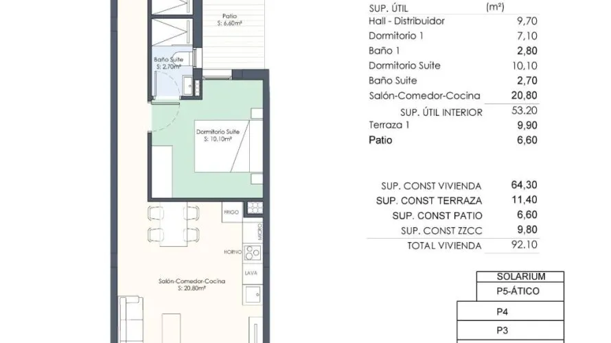 Apartment de 2 chambres à Torrevieja, Spain No. 509 № 11
