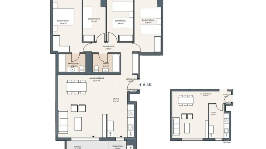 Apartment de 4 chambres à Alicante, Spain No. 298 № 1