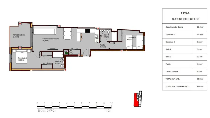 Квартира с 2 спальнями в Alegria Residencial XIX, Торревьеха, Испания №64