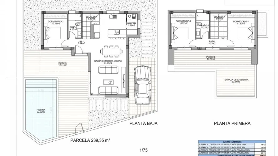 Вилла с 3 спальнями в Бенихофар, Испания №308