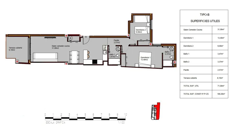 Квартира с 2 спальнями в Alegria Residencial XIX, Торревьеха, Испания №65
