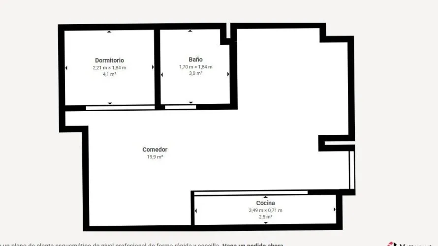 Квартира 33м² в Торревьеха, Испания №2708