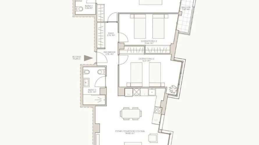 3 bedrooms apartment for sale, Valencia, Spain No. 858 № 10