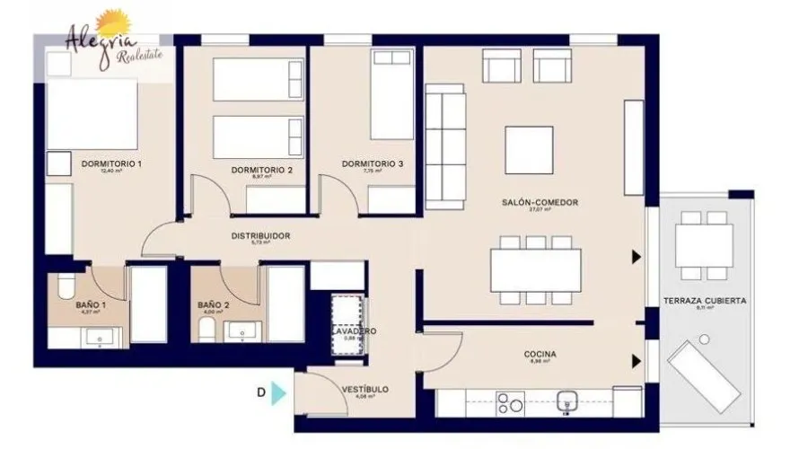 3 bedrooms apartment for sale, Godella, Spain No. 1288 № 9