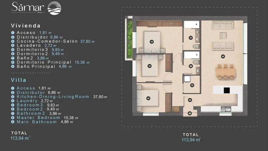 3 bedrooms villa for sale, Alicante, Spain No. 89 № 4
