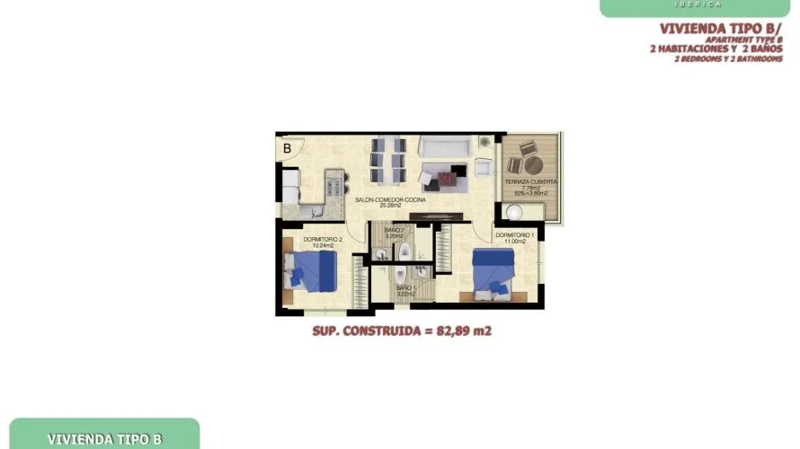 2 bedrooms apartment for sale, Torrevieja, Spain No. 1080 № 4