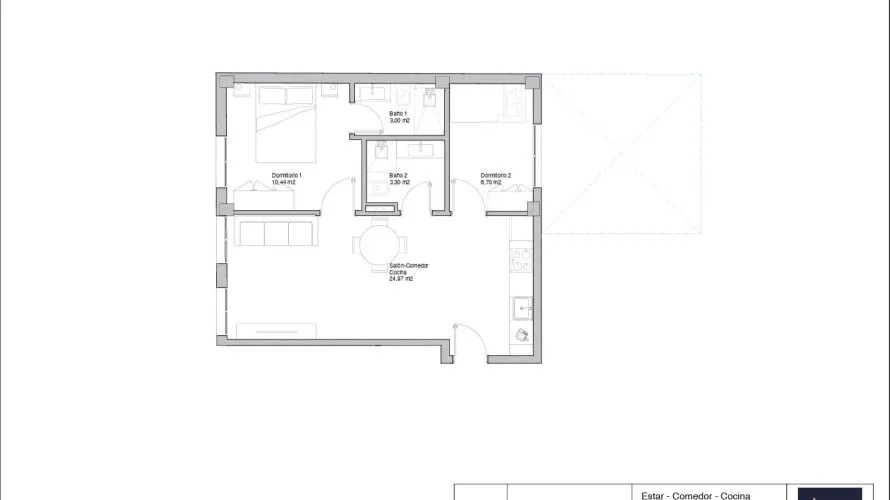2 bedrooms apartment for sale, Alicante, Spain No. 1437